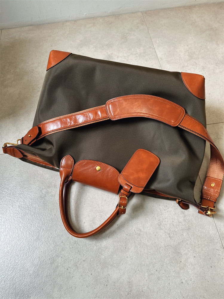 Handmade recycled nylon work tote large size – X-large commuter bag