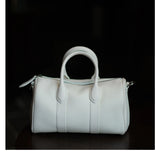 Handmade Top Grain Cowhide Leather Boston Bag | Crossbody & Satchel