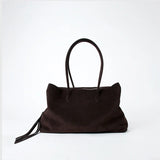 Luxury Cowhide Leather Tote Bag for Women — Handcrafted Large Shoulder Work Satchel with Laptop Compartment | Office, Travel & Everyday Carry