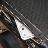Men's Crazy Horse Leather Vintage Sling Bag — Handmade 3-Way Carry Chest / Shoulder / Backpack