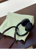 Reversible Full Grain Togo Leather Tote Bag | Two-Tone Everyday Carry Bag