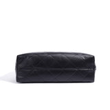 Quilted Lambskin and Suede Leather Chain Tote Bag | Women's Vintage Two-Tone Shoulder & Crossbody Bag