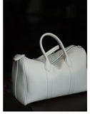 Handmade Top Grain Cowhide Leather Boston Bag | Crossbody & Satchel