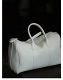 Handmade Top Grain Cowhide Leather Boston Bag | Crossbody & Satchel