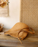 Handwoven Full-Grain Leather Bucket Bag – Two Sizes | Vegetable-Tanned Leather Shoulder Bag, 19 Colours, Hydrophobic Finish