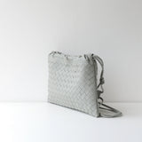 Luxurious Handwoven Lambskin Handbag Drawstring, Genuine Leather Shoulder Bucket Bag for Women