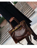 Full Grain Leather Tote Bag | Women's Vintage Handcrafted Shoulder & Crossbody Bag