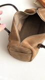Suede Baguette Bag for Women | Matte Cowhide Leather Shoulder & Hand Bag | Versatile Commuter Purse in Two Colors