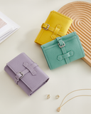 Handcrafted Full Grain Leather Jewellery Travel Organizer, Luxury Cowhide Jewellery Roll with Ring & Earring Holder, Portable Storage Case