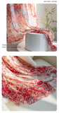 Mulberry Silk Long Scarf | Women's Lightweight Versatile Shawl, Gift for Mum