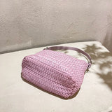 Handwoven Full Grain Leather Hobo Bag | Vintage Basketweave Shoulder & Crossbody Bag