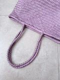 Handwoven Basket Tote Bag | Vegetable-Tanned Italian Cowhide Hand-Carry Bag | Minimalist Summer Commuter Style