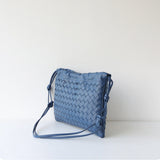Luxurious Handwoven Lambskin Handbag Drawstring, Genuine Leather Shoulder Bucket Bag for Women