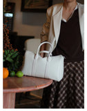 Handmade Top Grain Cowhide Leather Boston Bag | Crossbody & Satchel