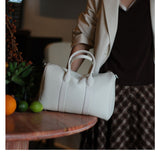 Handmade Top Grain Cowhide Leather Boston Bag | Crossbody & Satchel