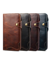 Handmade Leather iPhone and Samsung Case: Vintage Style Phone Cases, Card Slots & Strap