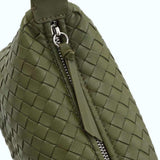 2024 Summer Collection: Luxurious Lambskin Woven Handbag for Women | Handcrafted Versatile Vintage-Inspired Shoulder Crossbody Bag