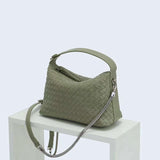 2024 Summer Collection: Luxurious Lambskin Woven Handbag for Women | Handcrafted Versatile Vintage-Inspired Shoulder Crossbody Bag