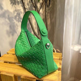 2024 Summer Collection: Luxurious Lambskin Woven Handbag for Women | Handcrafted Versatile Vintage-Inspired Shoulder Crossbody Bag