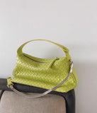 2024 Summer Collection: Luxurious Lambskin Woven Handbag for Women | Handcrafted Versatile Vintage-Inspired Shoulder Crossbody Bag