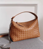 2024 Summer Collection: Luxurious Lambskin Woven Handbag for Women | Handcrafted Versatile Vintage-Inspired Shoulder Crossbody Bag