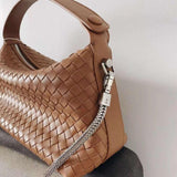 2024 Summer Collection: Luxurious Lambskin Woven Handbag for Women | Handcrafted Versatile Vintage-Inspired Shoulder Crossbody Bag