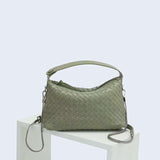 2024 Summer Collection: Luxurious Lambskin Woven Handbag for Women | Handcrafted Versatile Vintage-Inspired Shoulder Crossbody Bag