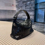 2024 Summer Collection: Luxurious Lambskin Woven Handbag for Women | Handcrafted Versatile Vintage-Inspired Shoulder Crossbody Bag