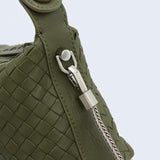 2024 Summer Collection: Luxurious Lambskin Woven Handbag for Women | Handcrafted Versatile Vintage-Inspired Shoulder Crossbody Bag