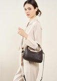 2024 Summer Collection: Luxurious Lambskin Woven Handbag for Women | Handcrafted Versatile Vintage-Inspired Shoulder Crossbody Bag