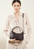 2024 Summer Collection: Luxurious Lambskin Woven Handbag for Women | Handcrafted Versatile Vintage-Inspired Shoulder Crossbody Bag