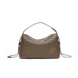 2024 Summer Collection: Luxurious Lambskin Woven Handbag for Women | Handcrafted Versatile Vintage-Inspired Shoulder Crossbody Bag