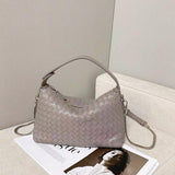 2024 Summer Collection: Luxurious Lambskin Woven Handbag for Women | Handcrafted Versatile Vintage-Inspired Shoulder Crossbody Bag