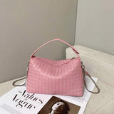 2024 Summer Collection: Luxurious Lambskin Woven Handbag for Women | Handcrafted Versatile Vintage-Inspired Shoulder Crossbody Bag