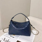 2024 Summer Collection: Luxurious Lambskin Woven Handbag for Women | Handcrafted Versatile Vintage-Inspired Shoulder Crossbody Bag