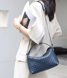 2024 Summer Collection: Luxurious Lambskin Woven Handbag for Women | Handcrafted Versatile Vintage-Inspired Shoulder Crossbody Bag