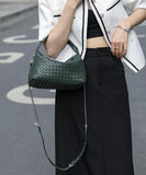 2024 Summer Collection: Luxurious Lambskin Woven Handbag for Women | Handcrafted Versatile Vintage-Inspired Shoulder Crossbody Bag
