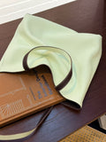 Reversible Full Grain Togo Leather Tote Bag | Two-Tone Everyday Carry Bag