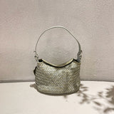 Handwoven Full Grain Leather Hobo Bag | Vintage Basketweave Shoulder & Crossbody Bag
