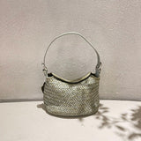 Handwoven Full Grain Leather Hobo Bag | Vintage Basketweave Shoulder & Crossbody Bag