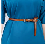 Wide Cowhide Leather Waist Belt | Handmade Women's Cinch Belt for Dresses, Coats & Sweaters