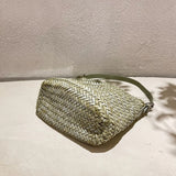 Handwoven Full Grain Leather Hobo Bag | Vintage Basketweave Shoulder & Crossbody Bag