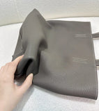 Reversible Full Grain Togo Leather Tote Bag | Two-Tone Everyday Carry Bag