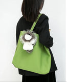 Reversible Full Grain Togo Leather Tote Bag | Two-Tone Everyday Carry Bag