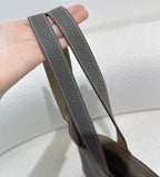 Reversible Full Grain Togo Leather Tote Bag | Two-Tone Everyday Carry Bag