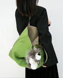 Reversible Full Grain Togo Leather Tote Bag | Two-Tone Everyday Carry Bag