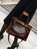 Full Grain Leather Tote Bag | Women's Vintage Handcrafted Shoulder & Crossbody Bag