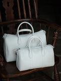 Handmade Top Grain Cowhide Leather Boston Bag | Crossbody & Satchel
