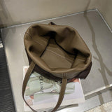 Reversible Full Grain Togo Leather Tote Bag | Two-Tone Everyday Carry Bag
