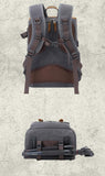 Waterproof Camera Bag Purse, Leather DSLR Bag | Anti-Theft Canvas Camera Backpack with USB Charging for Travel & Outdoor